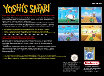 Yoshi's Safari (Europe) box cover back